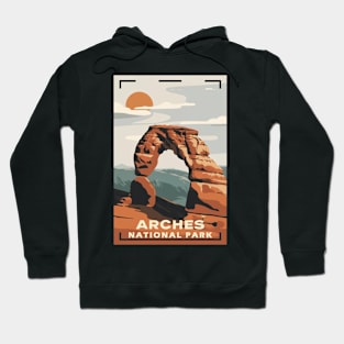 Arches National Park Travel Poster Hoodie